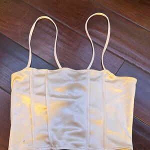 H&M Cream Crop Top